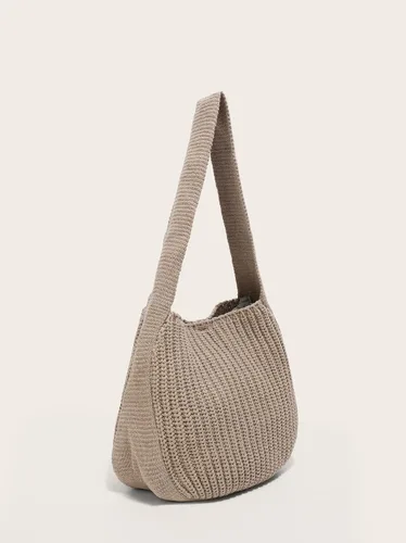 Miniatura 5 de ENBEI Bolsos de hombro para mujer Bolsos de ganchillo Bolso de punto grande Bolso de mano estético para la escuela lindo Bolsas de mano Bolsa