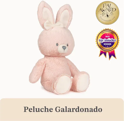 Miniatura 5 de GUND Baby Peluche de Conejo Sostenible, Animal de Peluche Hecho de Materiales Reciclados, Regalo para Bebés y Recién Nacidos, Rosa/Crema, 13