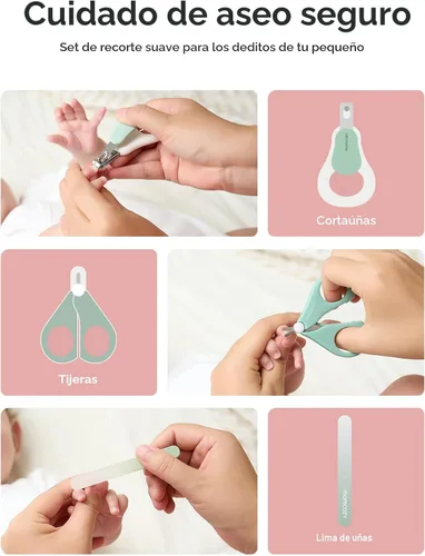 Miniatura 5 de Momcozy Kit Básico para Bebé, Baby Shower y Registro Esencial Kit para Cuidado de Aseo, Salud y Limpieza, Incluye Kits de Limas de Uñas, Aspirador