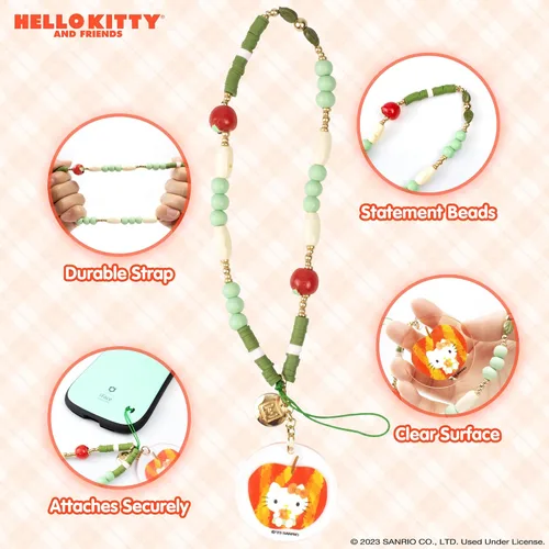 Miniatura 2 de iFace - Pulsera de cuentas de Hello Kitty y sus amigos - Correa universal para teléfono con dije, bonita cadena para muñeca, cordón estético m.