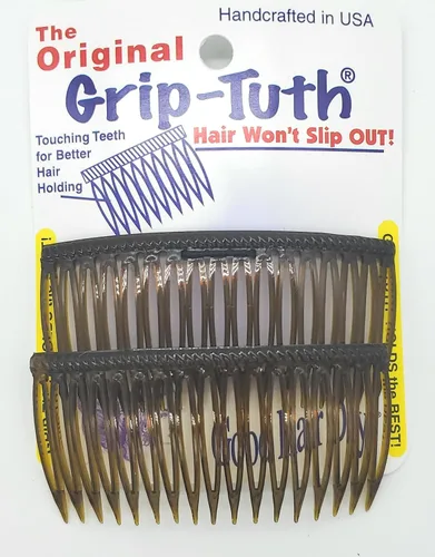 Good Hair Days Grip-Tuth Peines – Peines laterales de 3 1/4 pulgadas, para todo tipo de cabello, accesorios decorativos y de estilo para mujer,