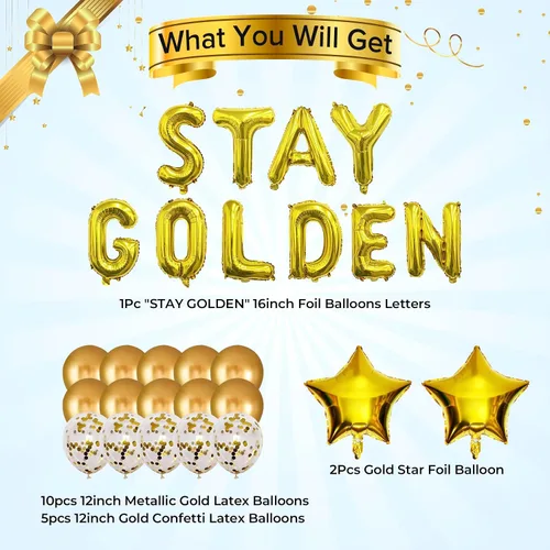 Miniatura 2 de Gold Birthday Decorations Golden Birthday Decor Golden Birthday Decorations For Girls Gold Party Decor Golden Girls Party Supplies Golden Girls
