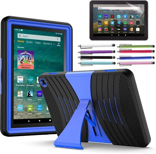 Miniatura 8 de EpicGadget Funda híbrida resistente para Amazon Fire HD 8 / Fire HD 8 Plus (12ª generación, lanzada en 2022) con función atril + 1 protector