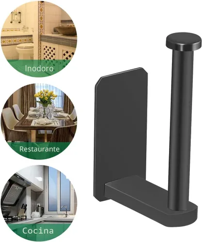 Miniatura 7 de VAEHOLD Soporte Autoadhesivo para Papel Higiénico Cocina Baño Soporte Adhesivo para Rollo de Inodoro Sin Perforaciones para Baño Adherible a Pared