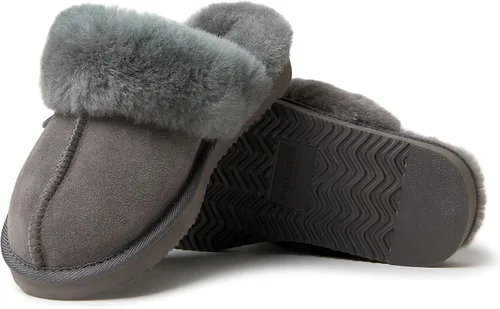 Miniatura 57 de Dearfoams Fireside Sydney Pantuflas anchas de piel de oveja para mujer, para interiores y exteriores