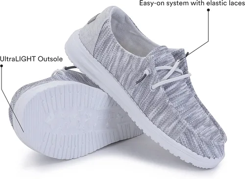Miniatura 4 de Hey Dude Womens Wendy SoxLeo Multiple Colors Womens Shoes Womens Lace Up Loafers Comfortable Light