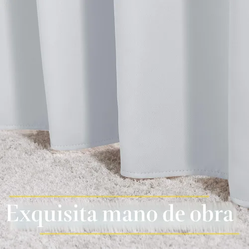 Miniatura 6 de NICETOWN - Paneles de cortinas para oscurecer la habitación, lisas, fácil cuidado, con aislamiento térmico, para dormitorio o sala