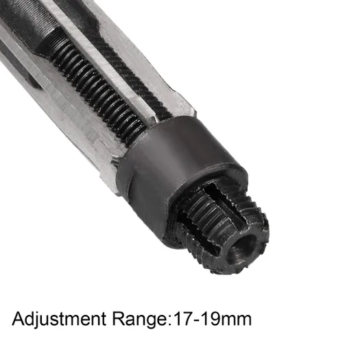 Miniatura 3 de uxcell Escariador de mano ajustable 10-10.75mm de acero de alta velocidad H8 de 6 hélices rectas herramienta de fresado cortador de fresado métrico