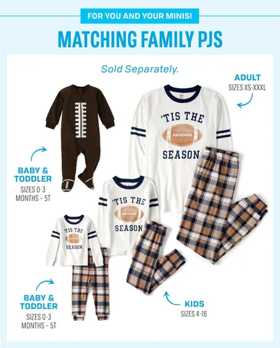 Miniatura 4 de The Children's Place Conjunto de pijama de fútbol para bebé, algodón