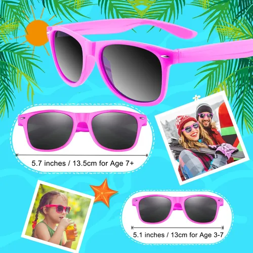 Miniatura 59 de Morcheiong Paquete de 12 lentes de sol de fiesta a granel para cumpleaños, fiesta de verano, bolsas de regalo, regalos