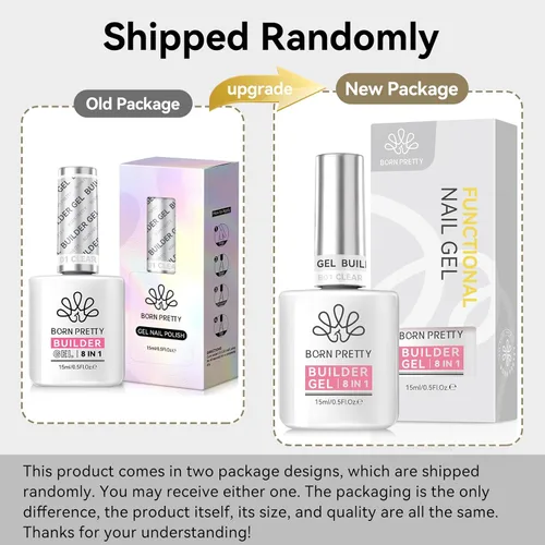 Miniatura 4 de BORN PRETTY Gel Constructor para Uñas, Gel de Construcción de Uñas de 8 en 1 Transparente para la Cúspide de la Uña y Fortalecedor de Extensión