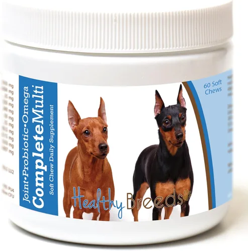 Miniatura 345 de Healthy Breeds Pug todo en uno multivitamínico suave masticable 60