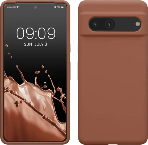 Miniatura 73 de kwmobile Funda compatible con Google Pixel 7 - Funda de silicona TPU con acabado suave - Piedra antigua