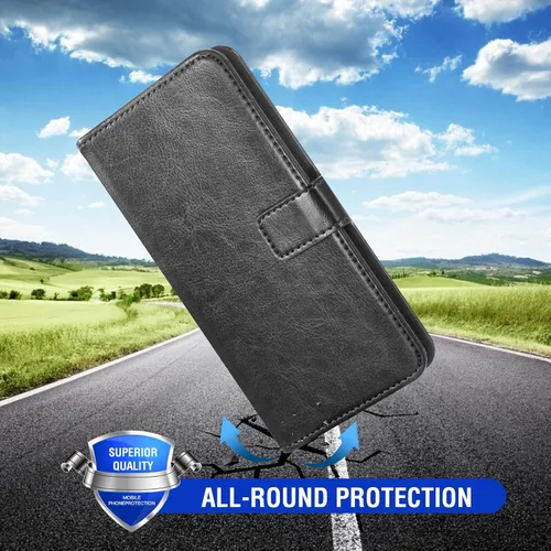 Miniatura 7 de Compatible con Boost Mobile Celero 5G Plus de 7 pulgadas 2023 (no 2024/Celero 3 5G Plus) Funda tipo cartera de vidrio templado, protector