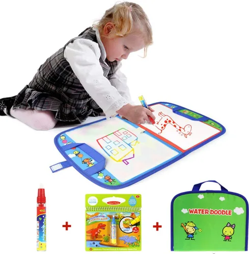 Alfombrilla de dibujo portátil para dibujar con bolígrafo, juguete educativo de pintura para niños pequeños