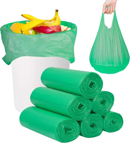 Miniatura 13 de Bolsas de basura, bolsas de basura, 100 unidades de 6 galones [extragruesas] [a prueba de fugas], bolsas de basura para papeleras para el hogar