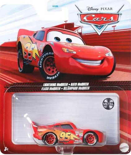 Miniatura 5 de Mattel Disney y Pixar Cars - Vehículos fundidos a presión a escala 1:55, autos de juguete coleccionables, Lightning McQueen