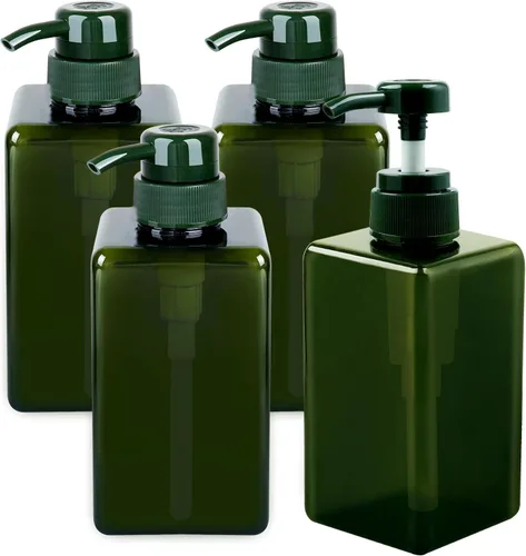Miniatura 7 de Foaming Soap Dispenser 4 Pack, 15oz/450ml Brown Foam Soap Pump Bottles, Refillable Bathroom Soap Dispenser with Rich Foam Pump for Kitchen Sink