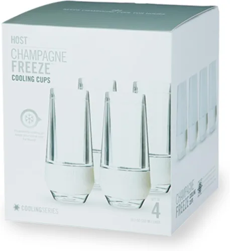 Miniatura 17 de Host Freeze Copas de champán, juego de copas de vino espumoso irrompibles de doble pared congelables, sin tallo, copas de plástico para mimosas