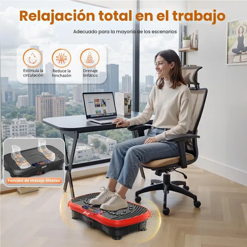 Miniatura 6 de AXV Vibration Plate Fitness Platform Exercise Machine Vibrating Shaking Full Body Shaker Workout Vibrate Stand Shake Board Sport for Weight Loss Fat