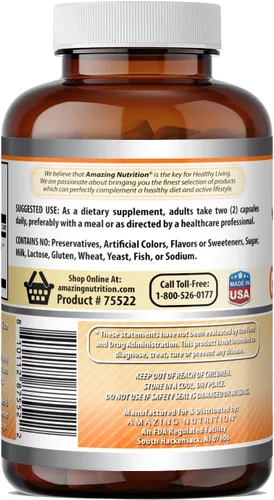 Miniatura 4 de Amazing Formulas - Suplemento 4:1 de raíz de jengibre, 1500 mg por porción, suplemento de cápsulas, sin OMG, sin gluten, fabricado en Estados Unidos