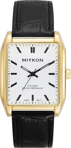 Miniatura 20 de Miykon Vintage Watches for Men – Classic Tank Square Analog Watch with Genuine Leather Wrist Strap, Mens Dress Watches – Japanese Quartz, Waterproof