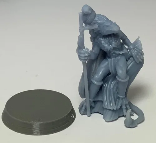 Miniatura 3 de Lizardfolk, Masculino - RPG - Calabozos y Dragones - DND - Pathfinder - Señor del Anillo - Figura miniatura (gris/sin pintar)