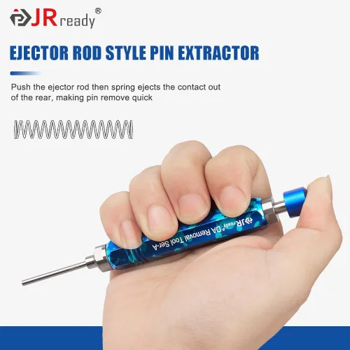 Miniatura 4 de JRready ST5265 Herramienta de extracción de pines Molex para conectores de pines y enchufes Molex de.062" y.093”, 2 piezas de varillas expulsadoras