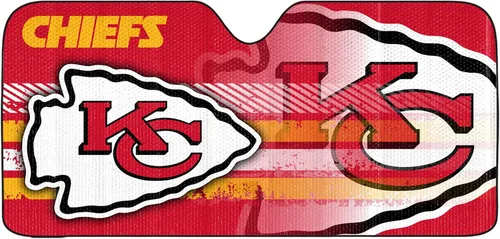 Miniatura 10 de Fanmats Parasol Solar Automático para Parabrisas de la NFL, Protector Solar Visera Solar Acordeón Tri-plegable para Almacenamiento 59" x 29.5