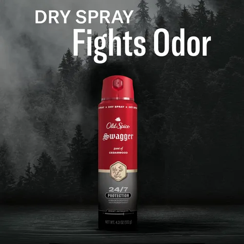 Miniatura 5 de Desodorante antiperspirante en aerosol seco Old Spice para hombres, 24/7 protección contra el sudor y el olor, 24/7 defensa contra el sudor