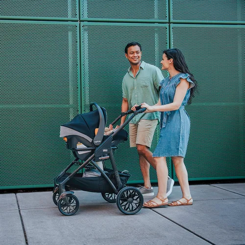 Miniatura 3 de Chicco Corso LE ClearTex Sistema de viaje modular, cochecito modular Corso LE con asiento y base KeyFit Max ClearTex para automóvil infantil