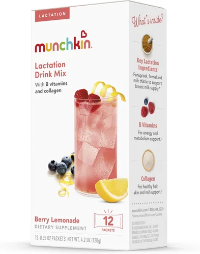 Miniatura 6 de Munchkin Milkmakers - Suplemento de mezcla de bebida para lactancia con vitaminas B, colágeno, fenogreco y cardo mariano para madres que amamantan