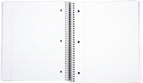 Miniatura 3 de Mintra Office Cuadernos de espiral duraderos, paquete de 3 materias (lavanda, salmón, salvia, rayado universitario)
