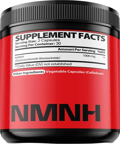 Miniatura 7 de NMNH (mononucleótido de dihidronicotinamida) -alternativa al suplemento NMN - 1000 mg por porción NAD Suplemento para apoyar NAD - 60 cápsulas - 30