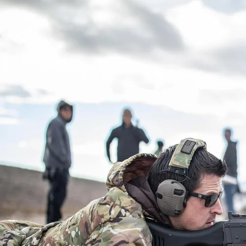 Miniatura 7 de Walker's Diadema envolvente para orejeras de tiro, cubierta universal transpirable para auriculares de protección auditiva, cierre de gancho y bucle