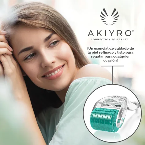 Miniatura 7 de AKIYRO Derma Roller 0.012 in - Rodillo de microagujas con estuche de almacenamiento - 192 microagujas dérmicas herramienta para cara, barba, cuero