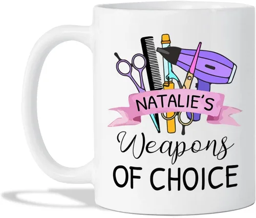 Miniatura 10 de Taza de peluquería, taza de café para peluquería, taza de café personalizada para estilista, taza con nombre personalizado Becomes A Hairstylist