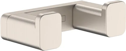 Miniatura 7 de hansgrohe AddStoris 41755340 - Accesorios de doble gancho en cromo negro cepillado de 1 pulgada Cromo cepillado negro
