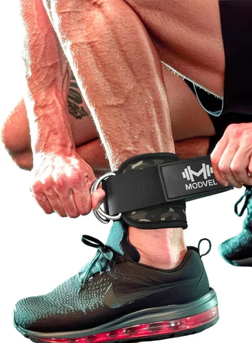 Miniatura 17 de Modvel Gym Ankle Strap for Cable Machines – Glute & Leg Kickback Ankle Straps for Gym Workouts – Adjustable, Padded Support for Strength Training