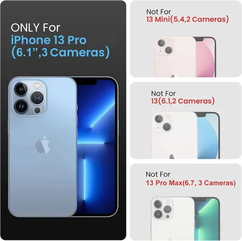 Miniatura 6 de FireNova Funda diseñada para iPhone 13 Pro Case, Silicona Mejorada [Protección de Cámara] Funda de Teléfono con [2 Protectores de Pantalla], Forro