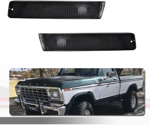 Miniatura 10 de Para camiones Ford F-150 1973-1979, carcasa de luces direccionales Ford Bronco 1978-1979