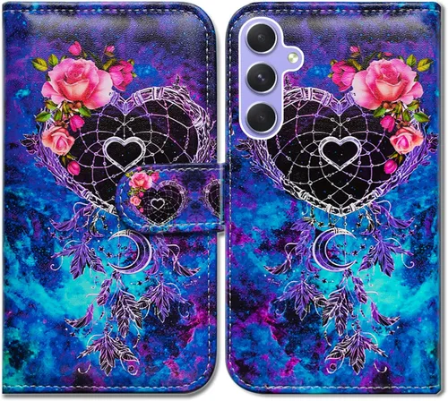 Miniatura 24 de Bcov Funda para Galaxy A54, diseño de pájaro negro y verde con tapa para teléfono con ranura para tarjeta y soporte para Samsung Galaxy A54 5G