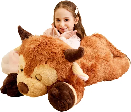 Miniatura 10 de IKASA Juguete de Peluche de Gato Gigante, Gatito Grande Lindo de 30", Juguetes Suaves Jumbo Enormes, Peluche Esponjoso Gordito de Gran