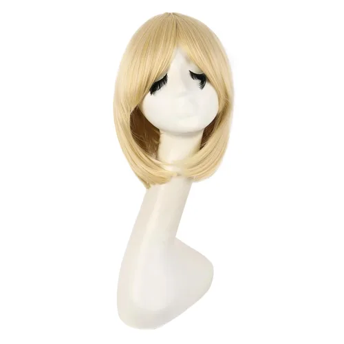 Miniatura 5 de Moda de niña: peluca de pelo corto recto natural de la marca MapofBeauty. Azul marino
