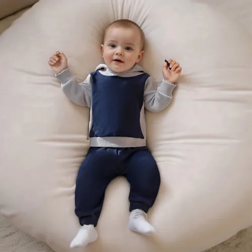 Miniatura 262 de Conjunto de ropa de otoño e invierno para bebé y niño, sudadera larga con capucha y pantalones para niños pequeños, 6, 12, 18, 24 meses, 2T