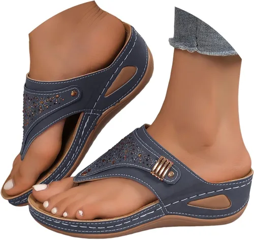 Miniatura 6 de yaoeye Sandalias ortopédicas para mujer 2026 elegantes con soporte de arco para mujer, sandalias cómodas casuales de verano y playa