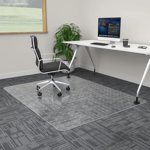Miniatura 10 de 100pointONE Tapete grande para silla de oficina para suelo de madera dura, 45 x 53 pulgadas, protector de suelo transparente para silla de oficina