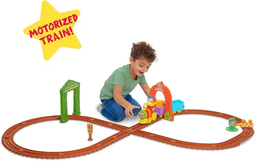 Miniatura 2 de CoComelon All Aboard - Tren musical con piezas adicionales, 24 piezas, toca "The Train Song", juguetes para niños de 18 meses por Just Play