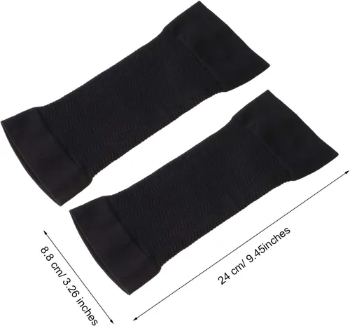 Miniatura 5 de WILLBOND 4 pares de mangas de brazo elásticas de compresión para brazos, moldeadores de brazos deportivos para mujer