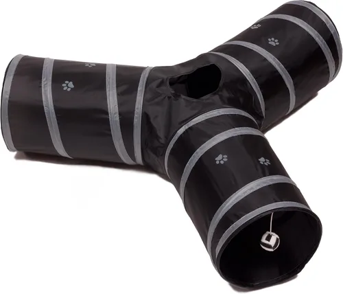 Miniatura 9 de Cat Tunnel - Juguete plegable de 3 vías - Tubo divertido para conejos, gatitos y perros, aguamarina